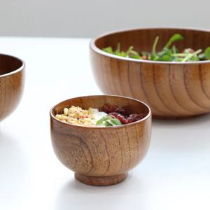 우드 아카시아 나무 볼 원목 그릇 소 (9.5cm)