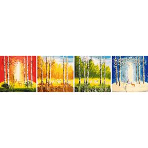 DIY 명화그리기 (물감2배) 늘 그 자리에 50X50cm, 4EA (4단세트)