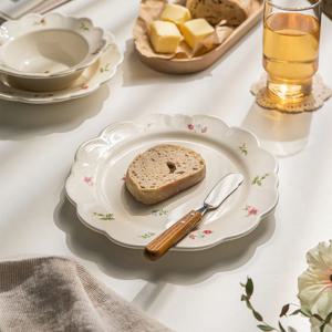 베리 플라워 접시 플레이트 L 22.5cm