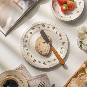 레이스 플라워 접시 플레이트 20.5cm