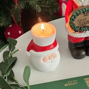 호호 산타 캔들홀더 티라이트 촛대 크리스마스장식 산타오브제