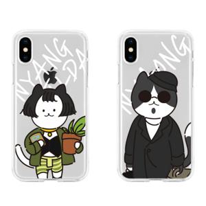 귀여운 디자인 핸드폰케이스 냐옹 투명젤리케이스 아이폰 갤럭시