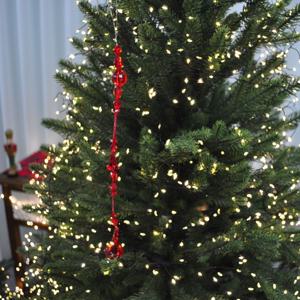 비즈 오너먼트(32cm) 크리스마스 겨울 카페 장식 소품 교회성당(약간의 반짝이가루 있음)