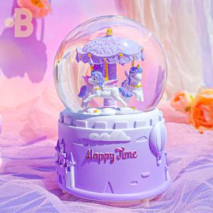 회전목마 미니유니콘 워터볼  오르골 2종