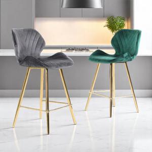 OCB-317 벨벳 골드철재 빠의자 SH600