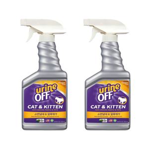 친환경 효소 고양이 소변 자국 냄새 얼룩 제거제 유린오프 캣 1L (500ml*2입)