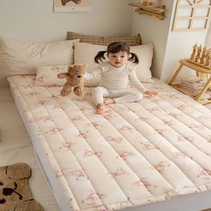 생크림 모달 아기 통통패드 아동/슈퍼싱글 침대패드