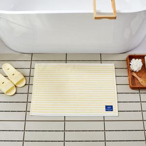 컬러 스트라이프 타월발매트 YELLOW 45X65cm