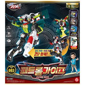 헬로카봇 용사 패트롤가이즈 2단합체 자동차 변신 로봇