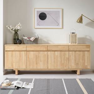 고무나무 원목 네지거실장 높은 TV거실장 티비다이 2000