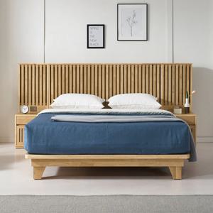고무나무 원목 갤러리 호텔 침대 프레임 평상침대 통판침대