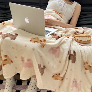 큐티퍼피담요 극세사 어깨담요 무릎담요 큰담요 벨벳