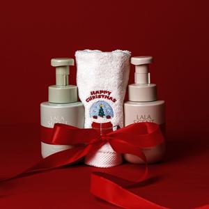 크리스마스 홀리데이 선물세트 핸드타올 + 핸드워시 선물세트