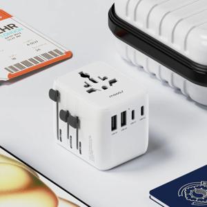 5포트 35W 여행용 고속 멀티 어댑터 돼지코 멀티탭 콘센트