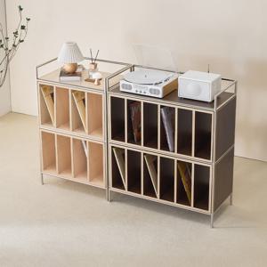 밀로 800 미드센츄리 모듈책장 LP 2단책장 6x2