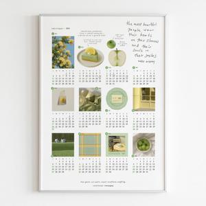 애플모닝, 2026년 인테리어 포스터 거실 액자 캘린더 한장 달력 벽장식 벽꾸미기
