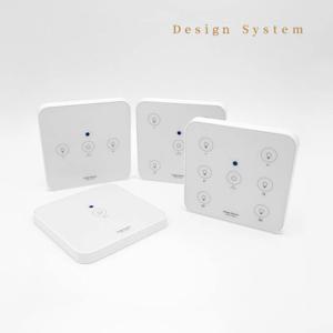 DS 무선 스마트 터치 전등 스위치 일괄소등 무타공부착  1/2/4/6 채널