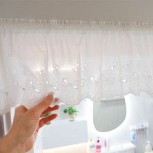 국산수제 / 러블리 리본 미니바란스 /주방바란스/주방커튼 /세로길이 한뼘내외 / 접착식