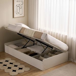 리보 무헤드 반자동 리프트업 수납 침대프레임 SS Q