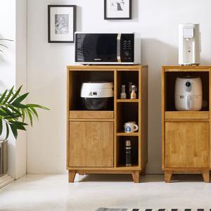 레블리 600 에어프라이어 광파오븐 전자레인지 선반 밥솥다이 렌지대 원목 수납장