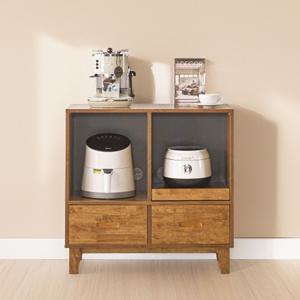 레티노 원목 밥솥레일 슬라이딩 선반 렌지대 3Colors