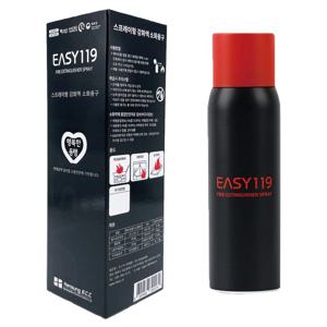 캠핑 차량용 소화기 가정용 스프레이 휴대용 미니  이지119 미니 블랙