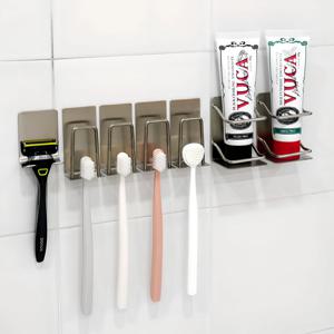 올 스텐 공중부양 무타공 칫솔걸이 2인 4인 세트 ver2