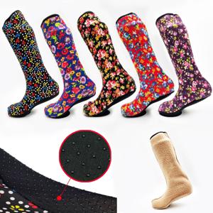 겨울 여성 기모 요술버선 보온 방한 양말 장목 미끄럼방지