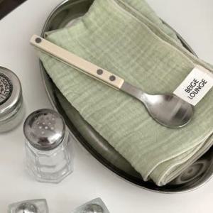 베이지라운지 파스텔 무지 요루 4중거즈 키친크로스 면 행주 핸드 타올 set