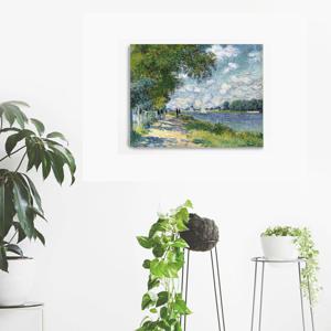 21W끌로드 모네-아르장뛔유 인상주의-가벼운 캔버스천 우드보드액자  집들이 개업 생일선물