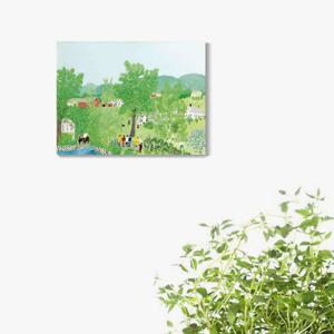 801W 모지스-케임브리지 밸리-가벼운 캔버스천 우드보드액자  집들이 개업 생일선물