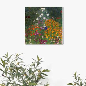 2165W구스타프 클림트- 플라워 가든- 캔버스천 가벼운 우드보드액자