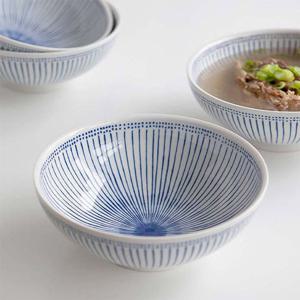 아오이 비빔기 온면기 탕기 떡국 덮밥그릇 세트 4P MADE IN JAPAN