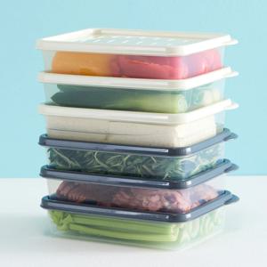 [리퍼]이지앤프리 다용도 냉동실 냉장고정리용기 1L 6P 세트