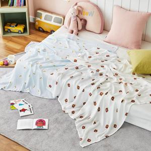 보들보들 뱀부100% 거즈블랑켓 120x120 2P 베어바나나 아이보리민트