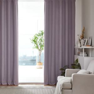 ON 높이조절 100% 빛차단 암막커튼 210x240x1P 라벤더