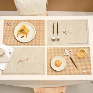 L 뚱냥이 PVC 테이블매트 4P SET