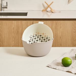 듀얼 플라스틱 과일세척 바구니 미니 채반