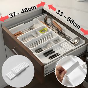 수저정리함 수저 트레이 보관함 칼꽂이 칸막이 길이조절 확장가능