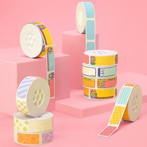 모에모에 라벨프린터 전용 테이프 방수 컬러 네임스티커 정리 분류 네임택 라벨지