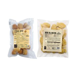 추억담은 국화빵 팥 500g x1개+붕붕 미니붕어빵 슈크림 500g x1개