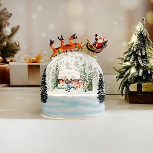 이글루 유리성 크리스마스 워터볼 오르골 스노우볼 크리스마스조명 LED무드등
