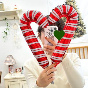 막대 사탕 풍선 소형 크리스마스 장식 홈 파티 데코 소품 용품