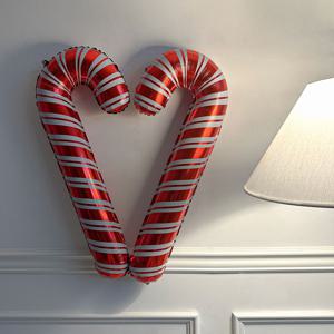 막대 사탕 풍선 크리스마스 지팡이 홈 파티 소품 데코 용품 장식