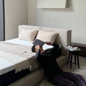 국내맞춤제작 프리미엄 패브릭침대프레임 무드 SS/Q/K/LK