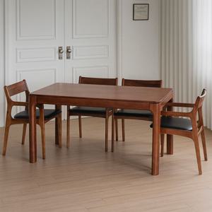레스토 원목 일자다리 4인용 식탁세트