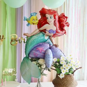 디즈니 공주파티 인어공주와 프라운더 스탠딩 벌룬 풍선
