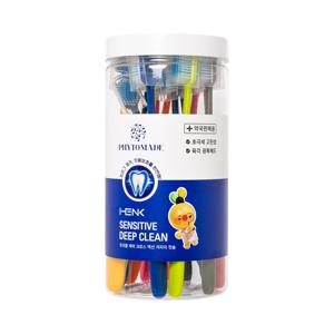 HENK 센서티브 딥클린 트리플 케어 크로스 액션 저자극 칫솔 16개입*1세트
