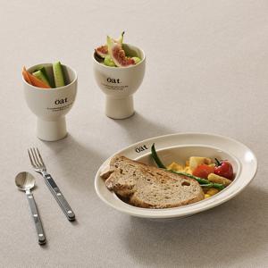 코지 브런치세트 (고블렛2P+타원플레이트1P) 자취 집들이 선물세트