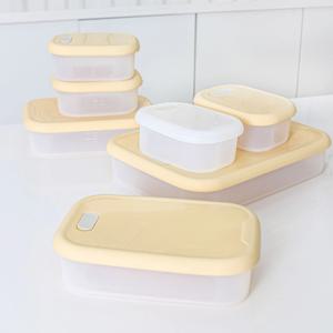 국산 실리콘 냉동용기 냉동실정리 전자레인지용기 7P 세트